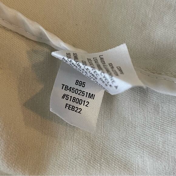 Treasure & Bond Stand Collar Cotton Twill Jacket Cream Size Medium - Picture 11 of 11